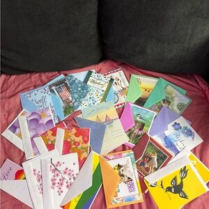 Greetings cards 15 Assorted Of birthday, thank you,Christmas cards,blanks cards